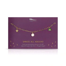 Enamel Treasure Necklace | Smile