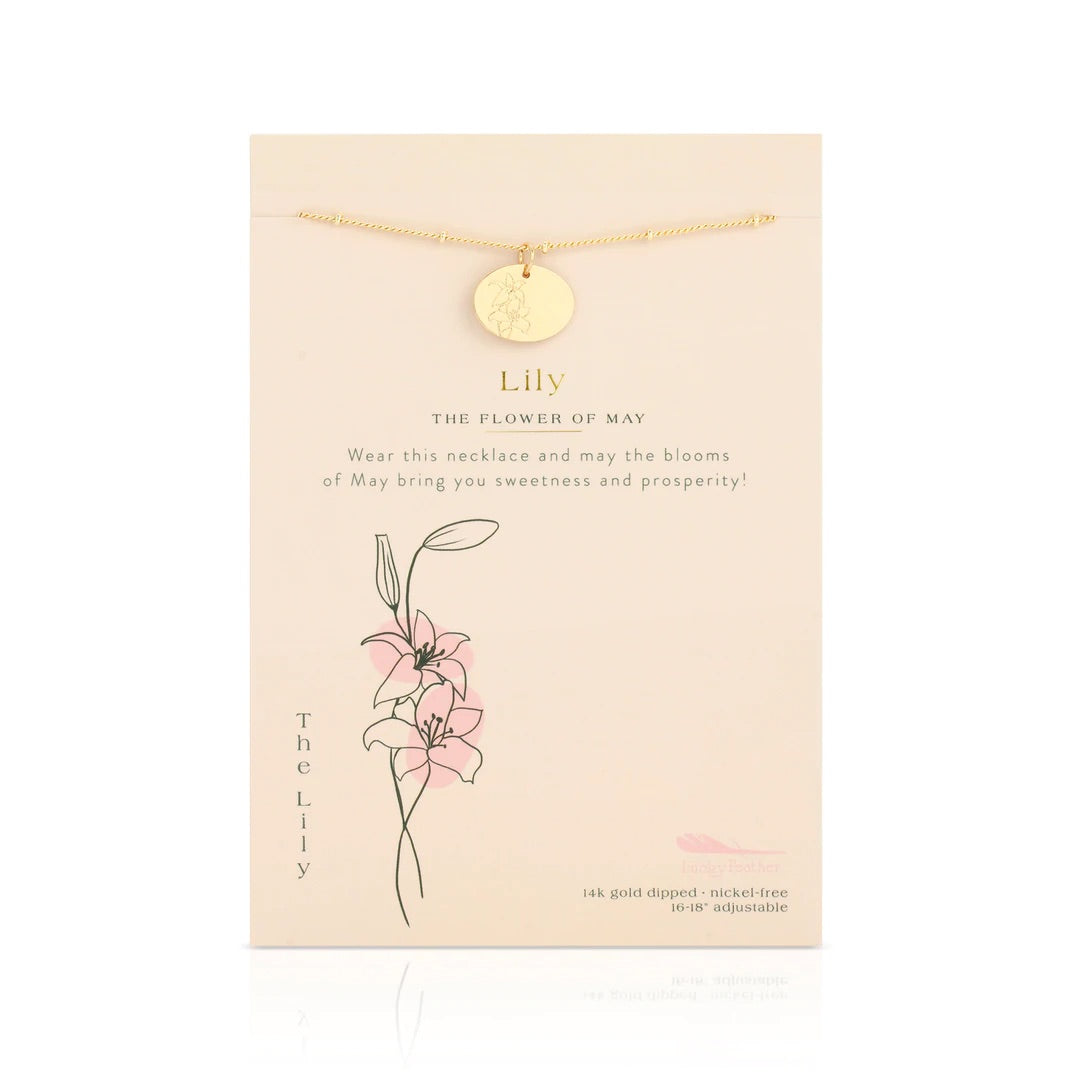 Birth Month Necklace | May | Lily