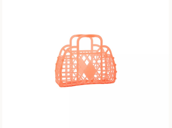 Mini Retro Basket | Neon Orange
