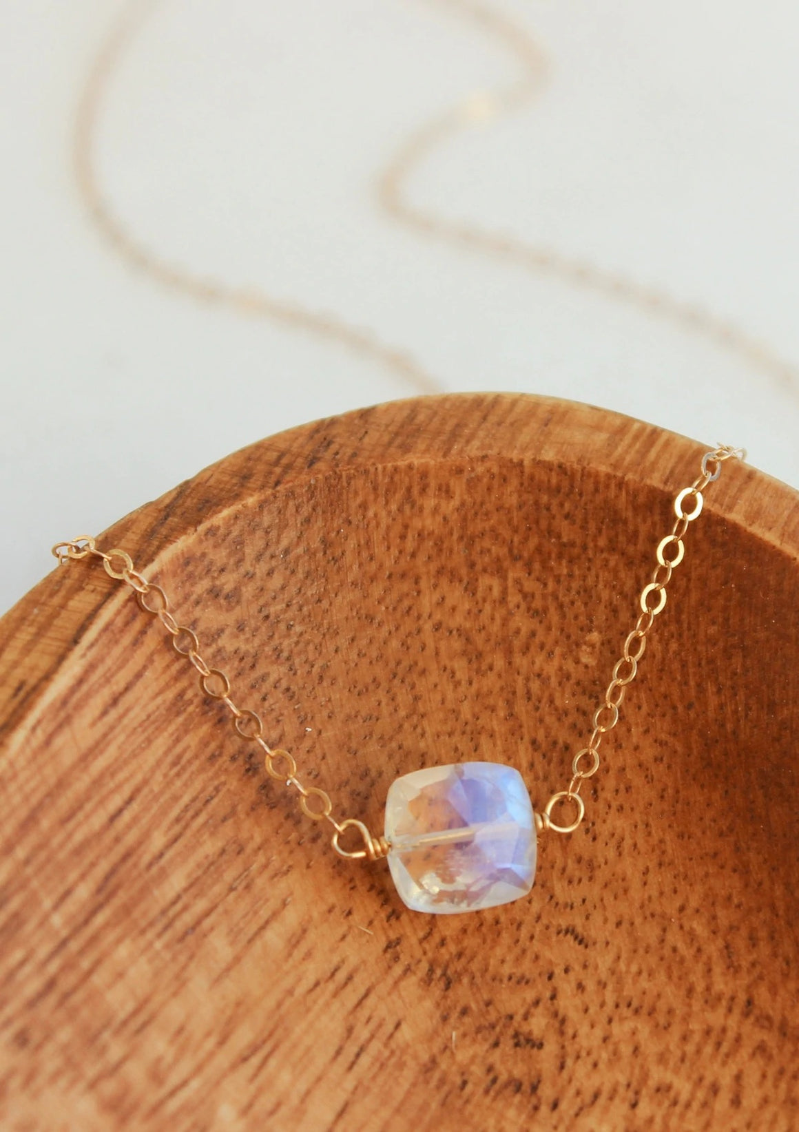 Moonstone Cushion Necklace