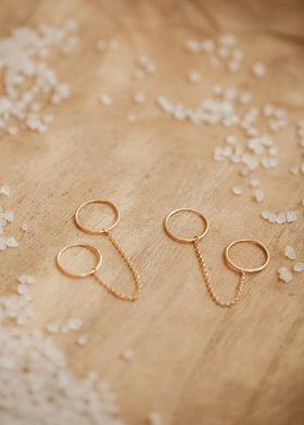 Earrings | Handcuff Hoop | 14kt Gold Fill