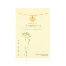 Birth Month Necklace | October | Marigold