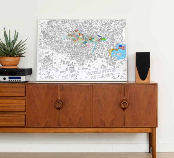 Coloring Book | USA Folded Poster