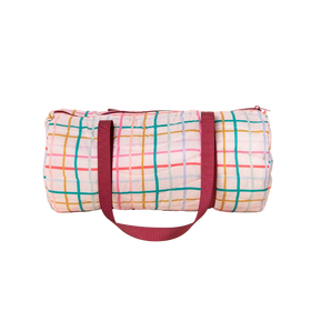 Puffy Duffel Bag | Pretty Plaid