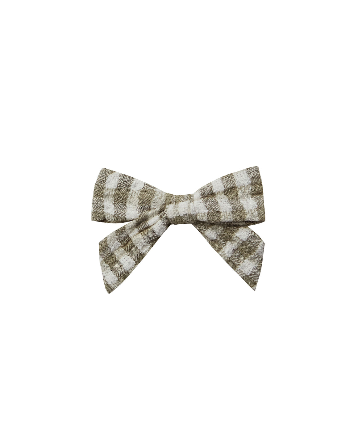 Bow | Gingham | Olive