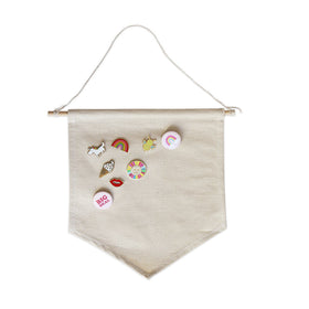 Pennant Flag for Enamel Pins and Buttons