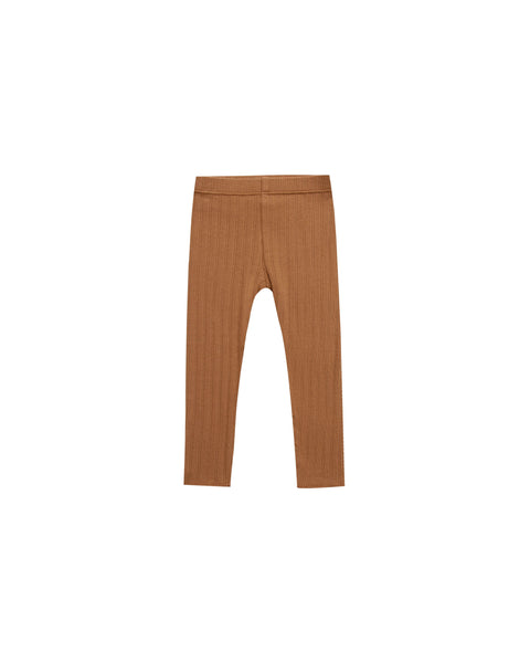 Leggings | Rust Ribbed