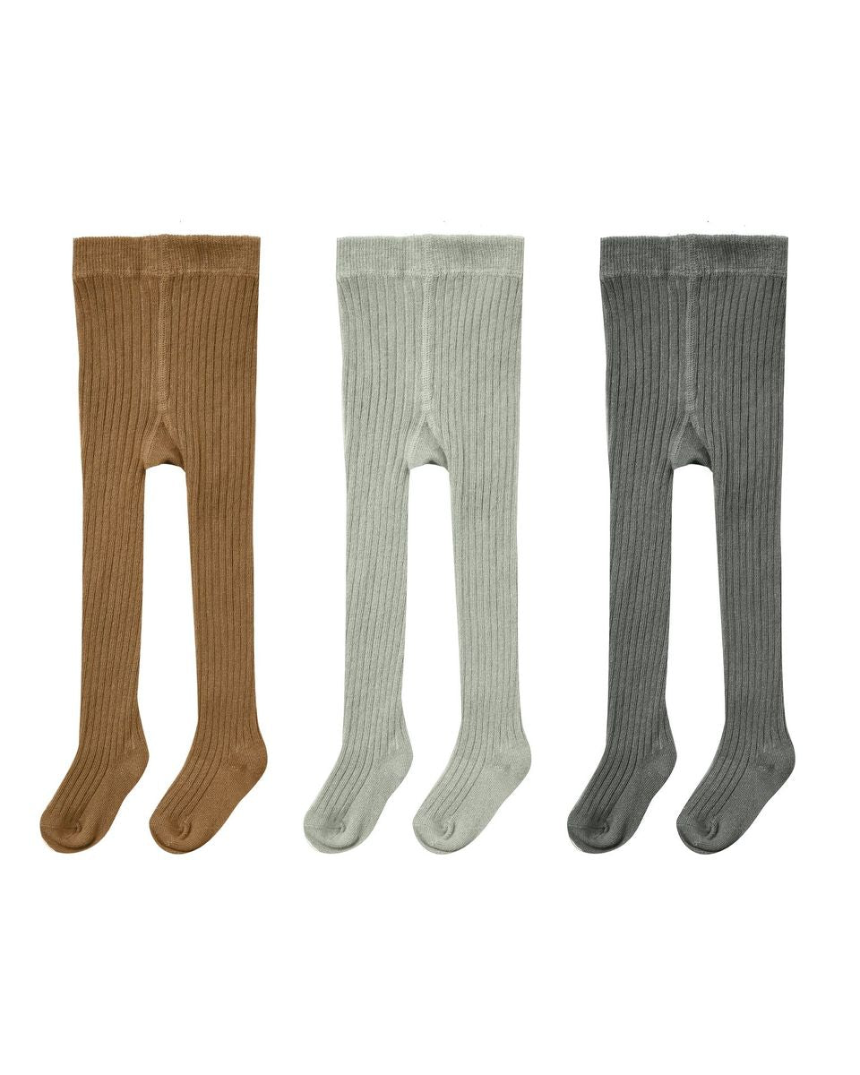 Ribbed Tights | Rib Knit | 3 Pack