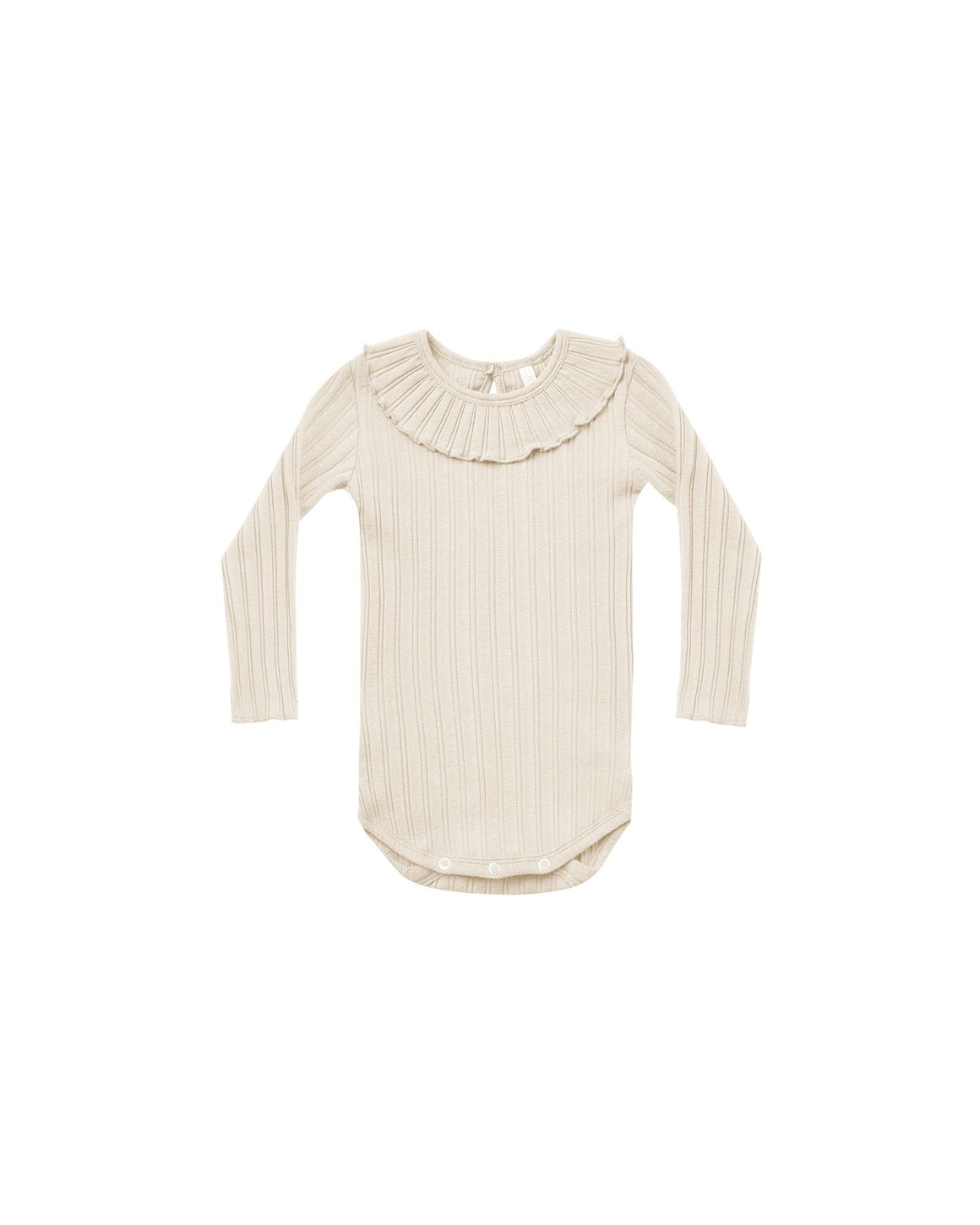 Bodysuit | Stone Ruffle Collar